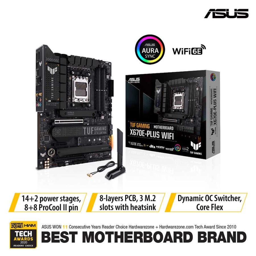 ASUS TUF GAMING X670E-PLUS WIFI | Motherboard AMD DDR5 X670 ATX AM5