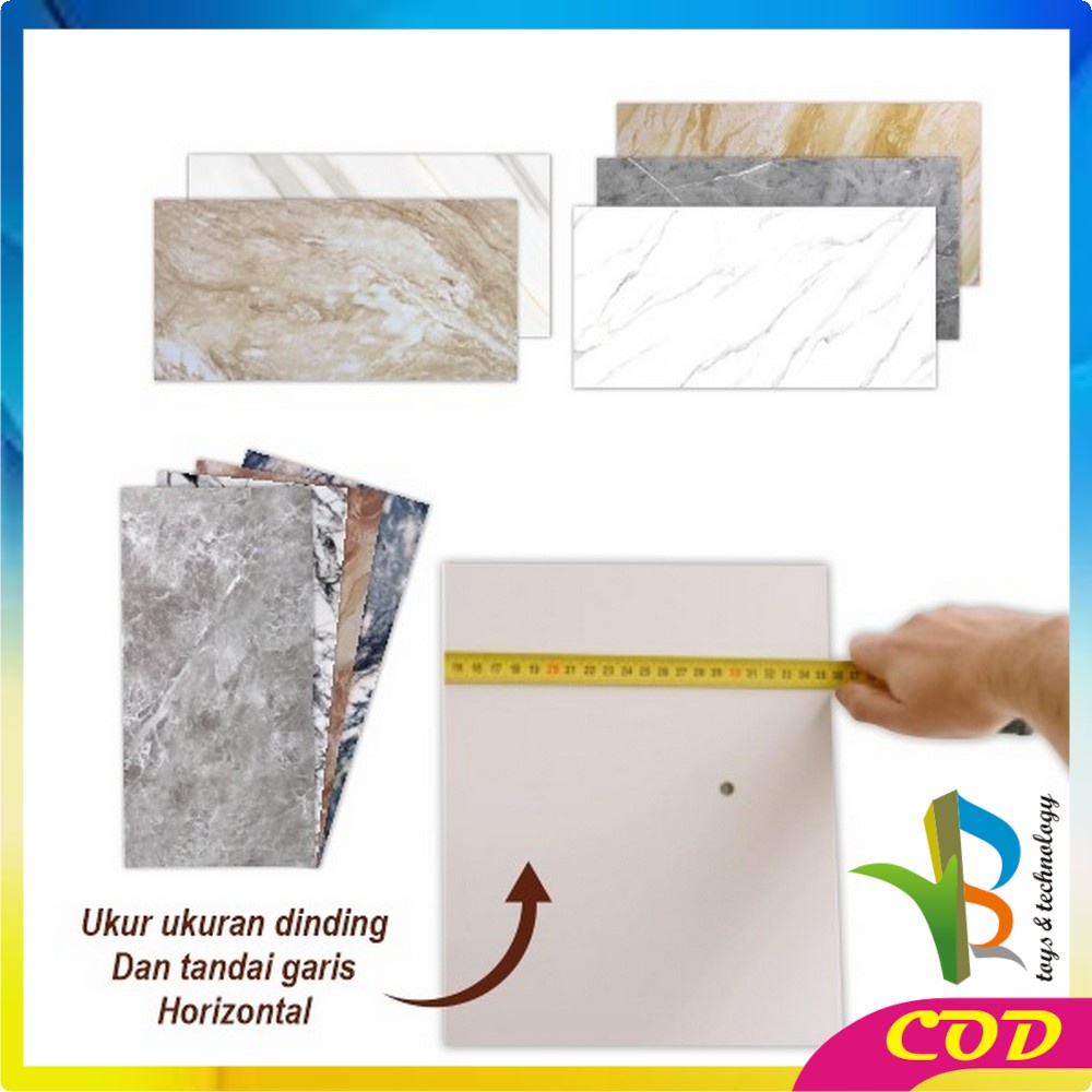 RB-C427 Stiker Lantai Vynil Marble  (30 x 30 cm) &amp; (30 x 60 cm) / Vinil Lantai Marbel Granit / STiker Lemari Cabinet Marbel