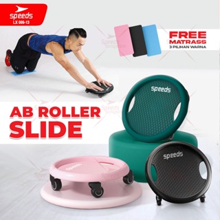 SPEEDS Ab Wheel Ab Roller Abs Slide Roda 4 Abdominal Roller Alat Fitness Olahraga Gym Portabel 009-13