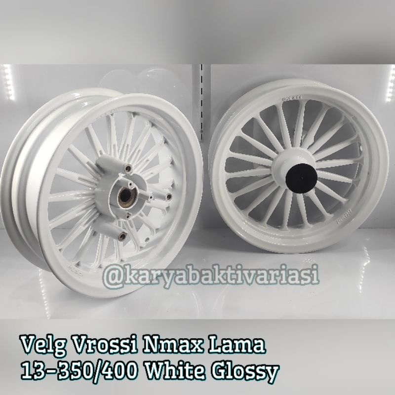 Velg Vrossi Nmax Lama dan New 13-350/400 Black, Gold, White