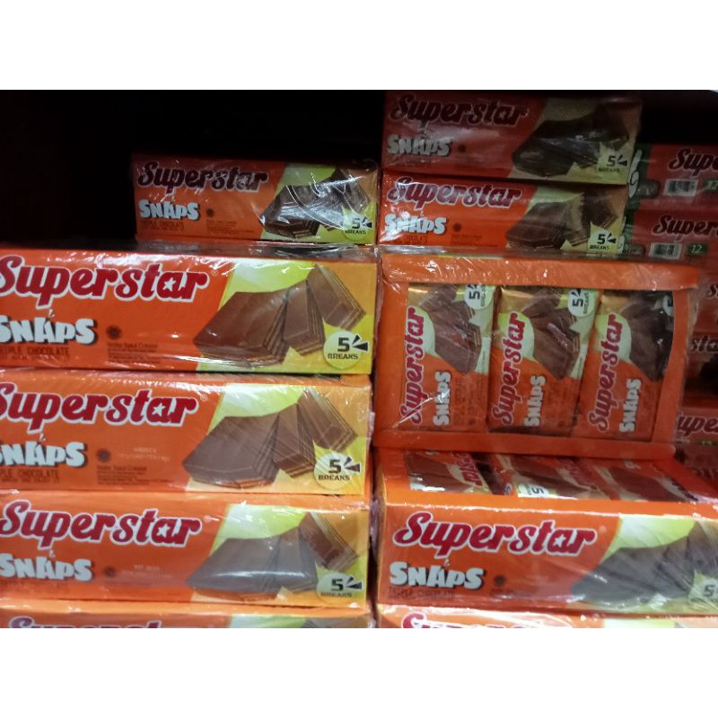 

Superstar snaps | snaps triple chocolate | wafer bersalut