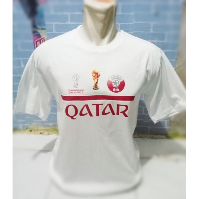 Kaos baju team sepak bola qatar/Kaos distro piala dunia