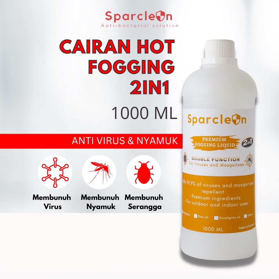 Jual Sparclean Cairan Fogging Pembasmi Nyamuk Serangga Semut Lalat Kecoa (1 L) / Disinfektan