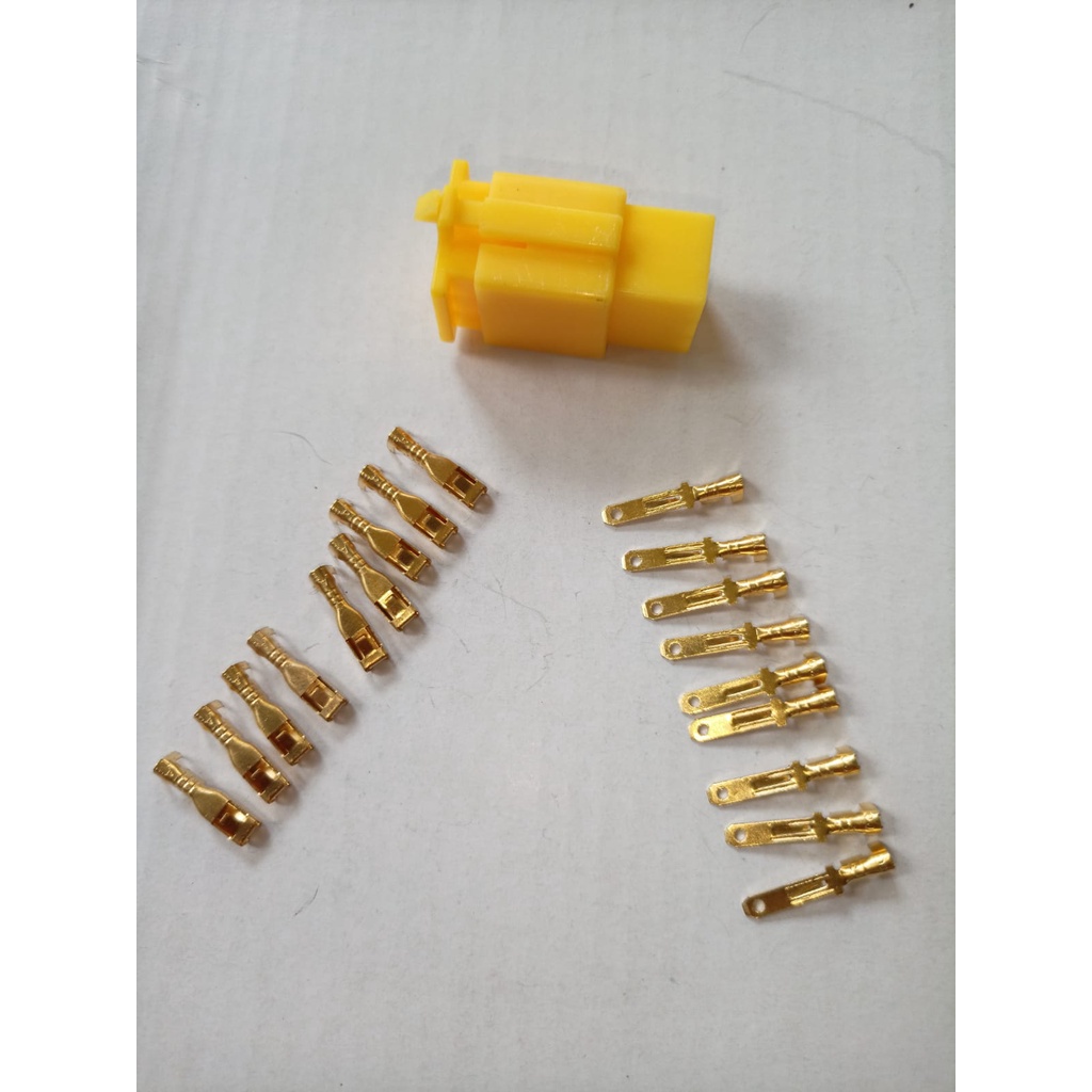 SOKET KABEL 9 PIN SKUN KECIL KUNING / SOCKET KABEL 9 PIN SKUN KECIL / KONEKTOR