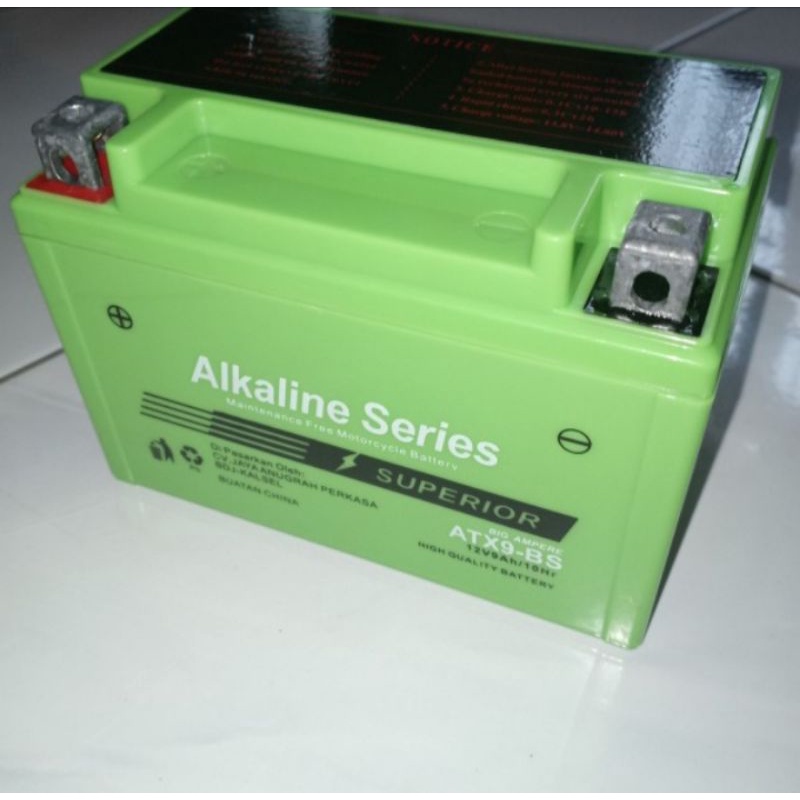 Aki motor alkaline ninja 250 karbu ninja fi Ytx9-BS