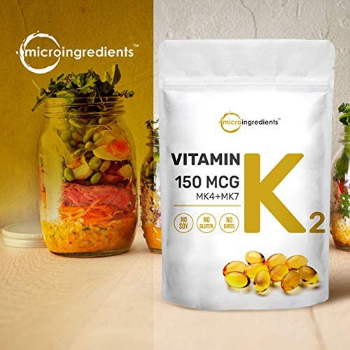 MicroIngredients Vitamin K2 150MCG MicroIngredients Vitamin K2 Mk7+Mk4