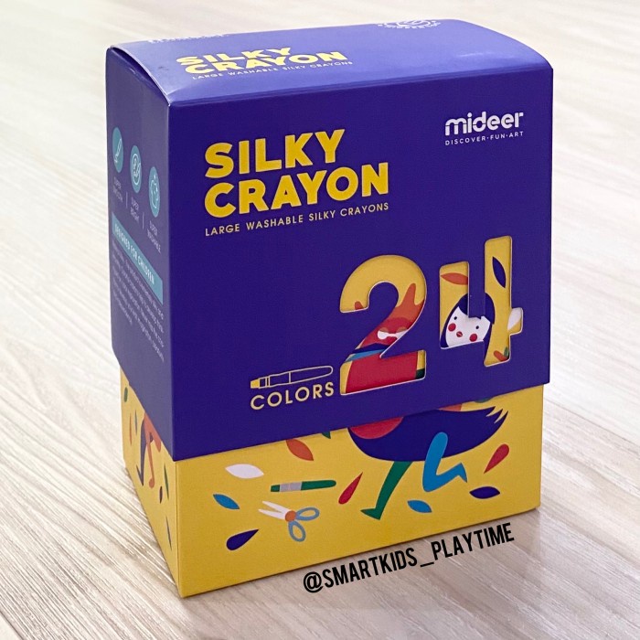 

[COD AKTIF] Mideer Silky Crayon (isi 24)