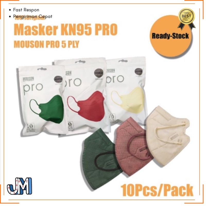 Masker 5 Ply MOUSON PRO 10 Pcs Masker KN95 Pro Disposable JKM