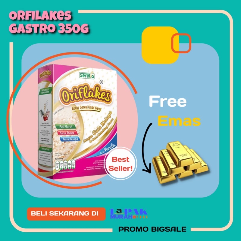 

ORIFLAKES PLUS SUSU ETAWA 350gram PENAMBAH BERAT BADAN OBAT ASAM LAMBUNG GERD DAN MAGH