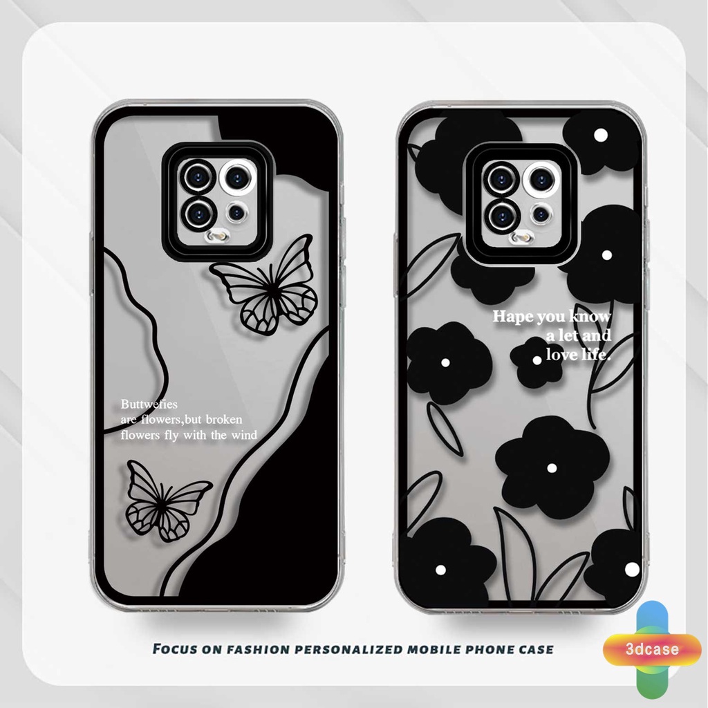 Soft Case TPU Motif Kupu-Kupu Untuk Xiaomi Redmi Note 10 PRO MAX 9 8 10 10S 9 PRO MAX 11 9S  POCO C3 C31 X3 NFC X3 PRO  9C NFC 9A 9i 9T 9AT 9ACTIV  9 PRO Power 10X POCO M2 PRO 10 Prime