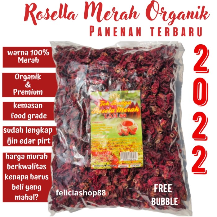 

BUNGA ROSELLA MERAH 1 KG