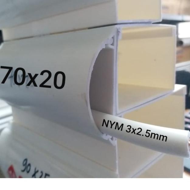 kabel duct oval / trunking oval 70x20