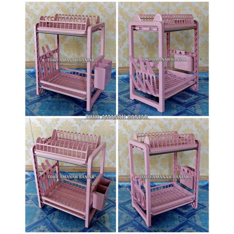 Rak Piring 2 Susun | Rak Piring Fawsline Rak Piring Minimalis Rak Piring Susun 2 Rak Piring 2 Tingka