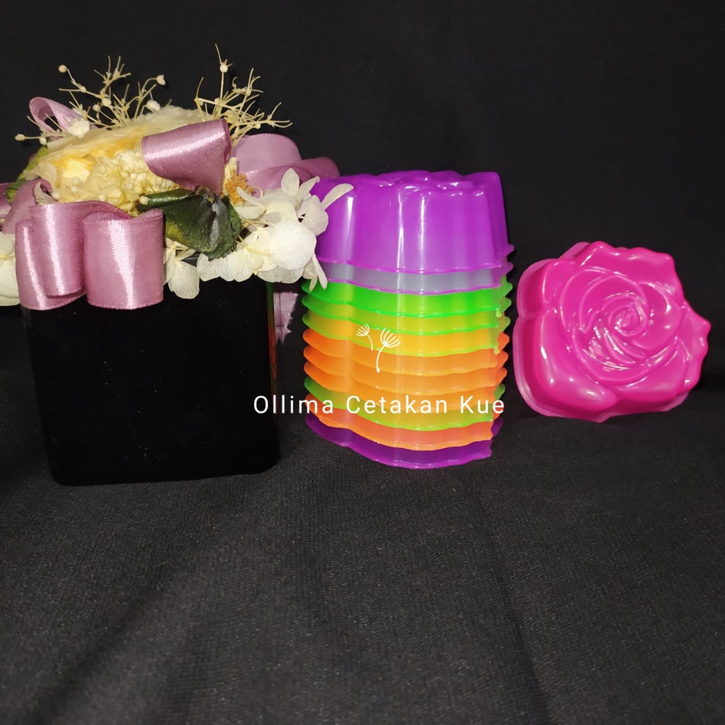 Cetakan Puding / Agar / Jelly / Kue Kecil Bahan Plastik Aneka Motif
