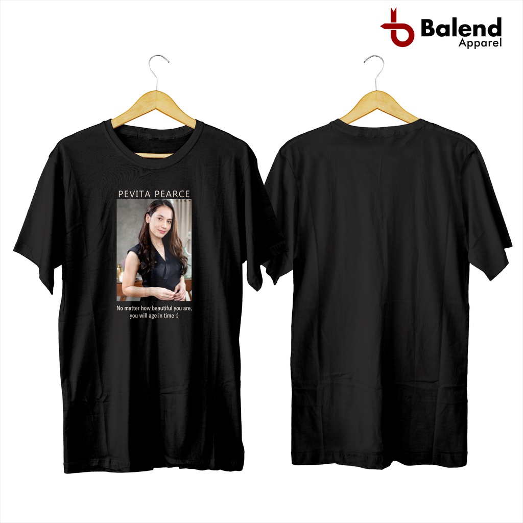 KAOS PEVITA PEARCE ARTIS INDONESIA PRIA WANITA DEWASA CUSTOM GAMBAR FOTO