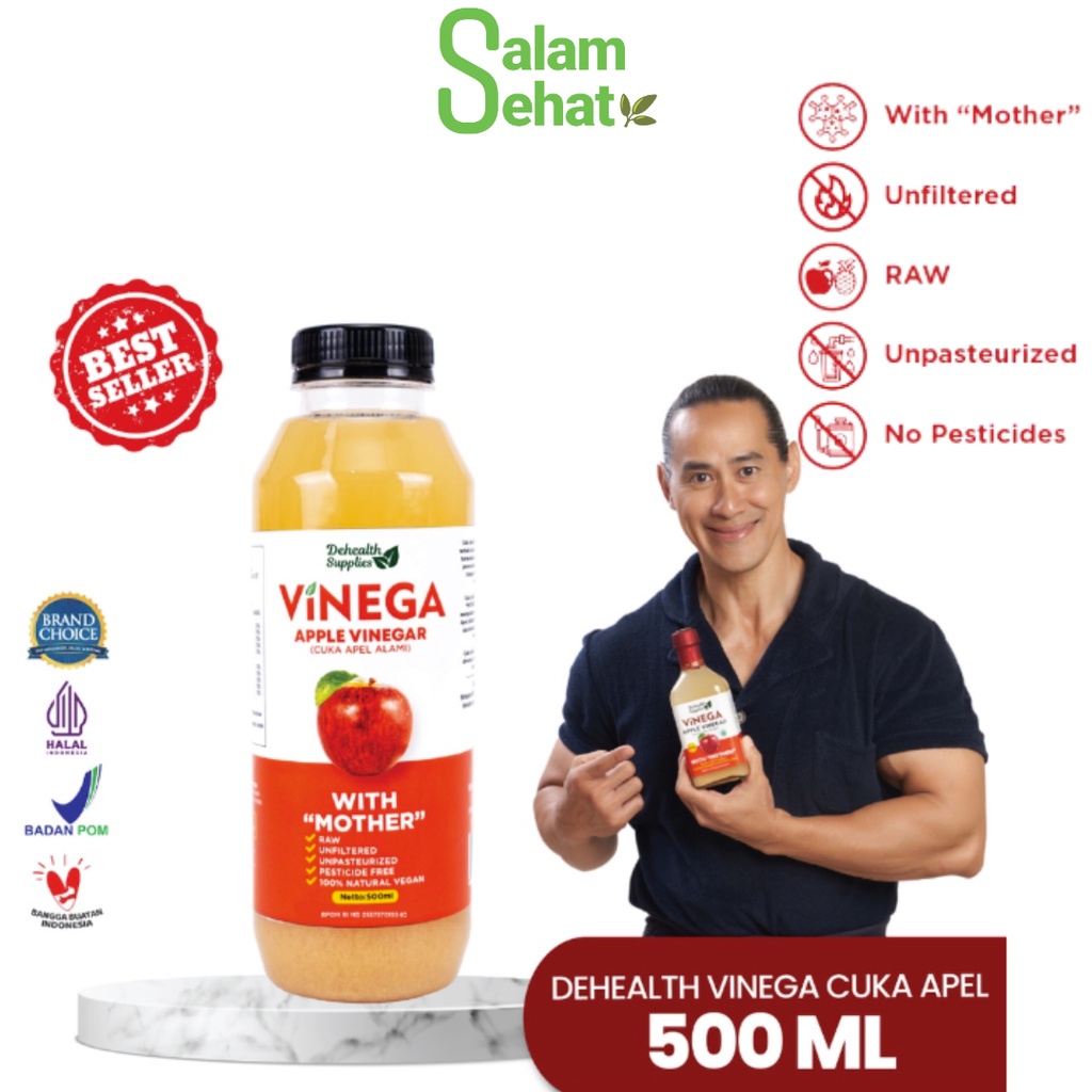

FINEGA Dehealth Supplies Cuka Apel /Apple Vinegar 500ml