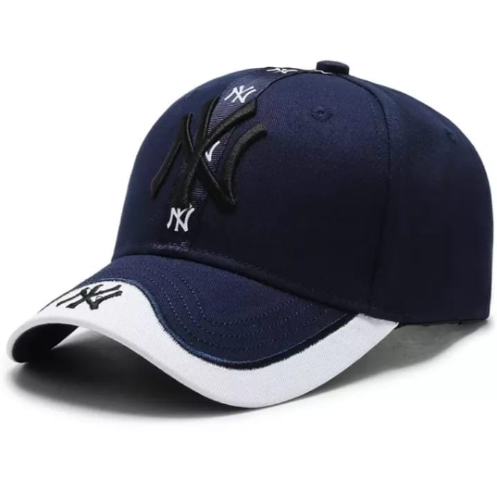 NY New York Topi Baseball Dua warna Best New Item Trendy 4 warna Unisex Katun Drill Distro Aksesoris Fashion