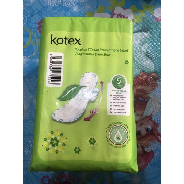 KOTEX Daun Sirih OVERNIGHT WING Ijo