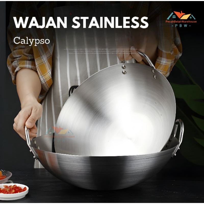 Wajan Stainless Calypso 32cm