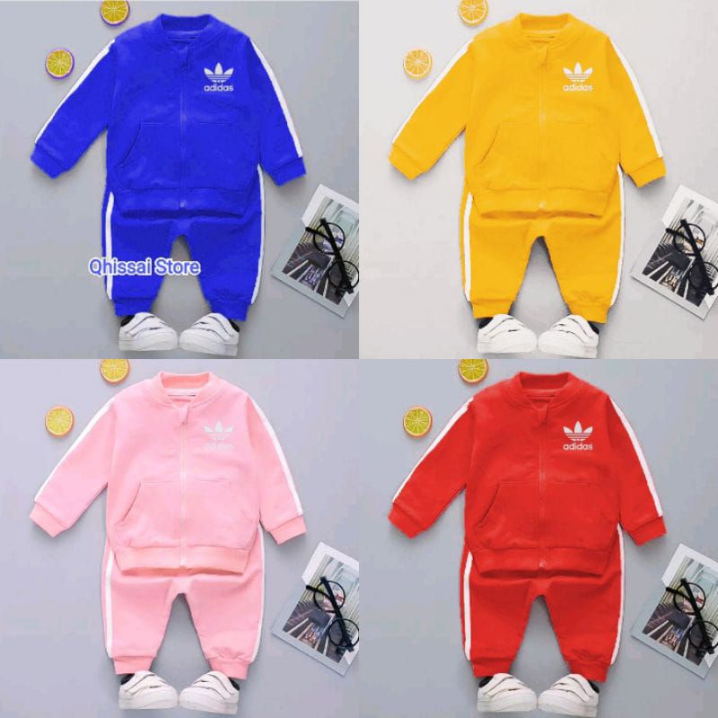 [1-5T] SETELAN OLAHRAGA JAKET JOGGER TRAINING ANAK UNISEX LAKI LAKI PEREMPUAN 0-5 TAHUN / SETELAN LENGAN PANJANG JAKET SWEATER OLAHRAGA