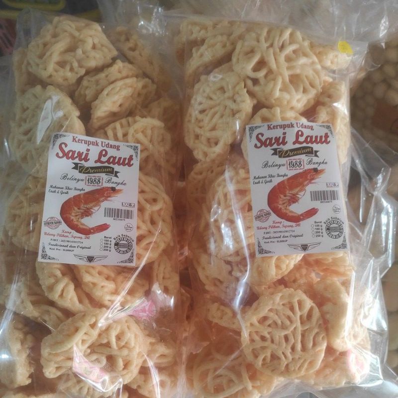 

kerupuk udang sari laut asli belinyu