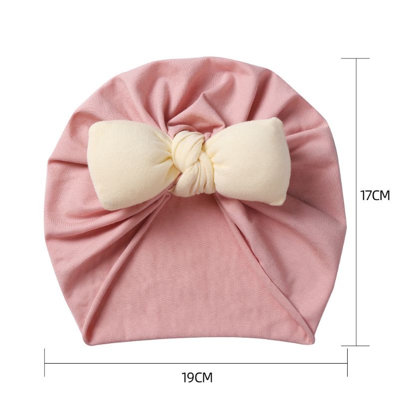 (pimenova) topi bayi turban bayi big bow turban pita besar baby cap