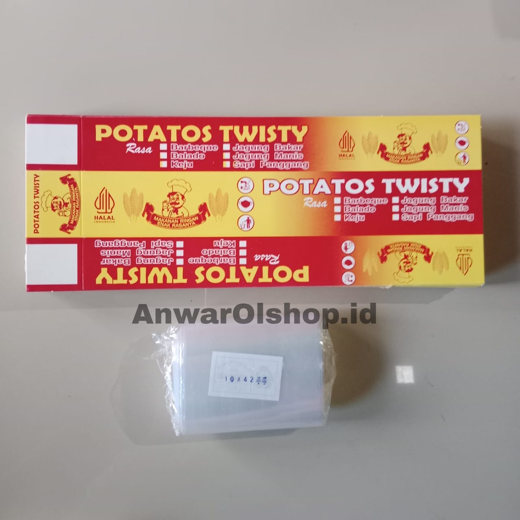 

KERTAS KENTANG ULIR TORNADO DAN PLASTIK ISI 100 PCS// KERTAS KENTANG SPIRAL PLUS PLASTIK // KERTAS KENTANG ULIR MURAH