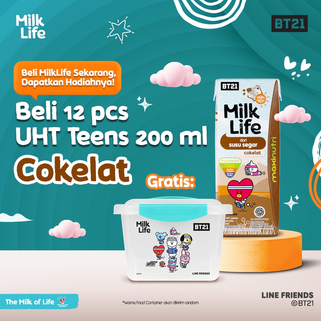 

MilkLife UHT Teens Cokelat 12 Pcs @200 ml