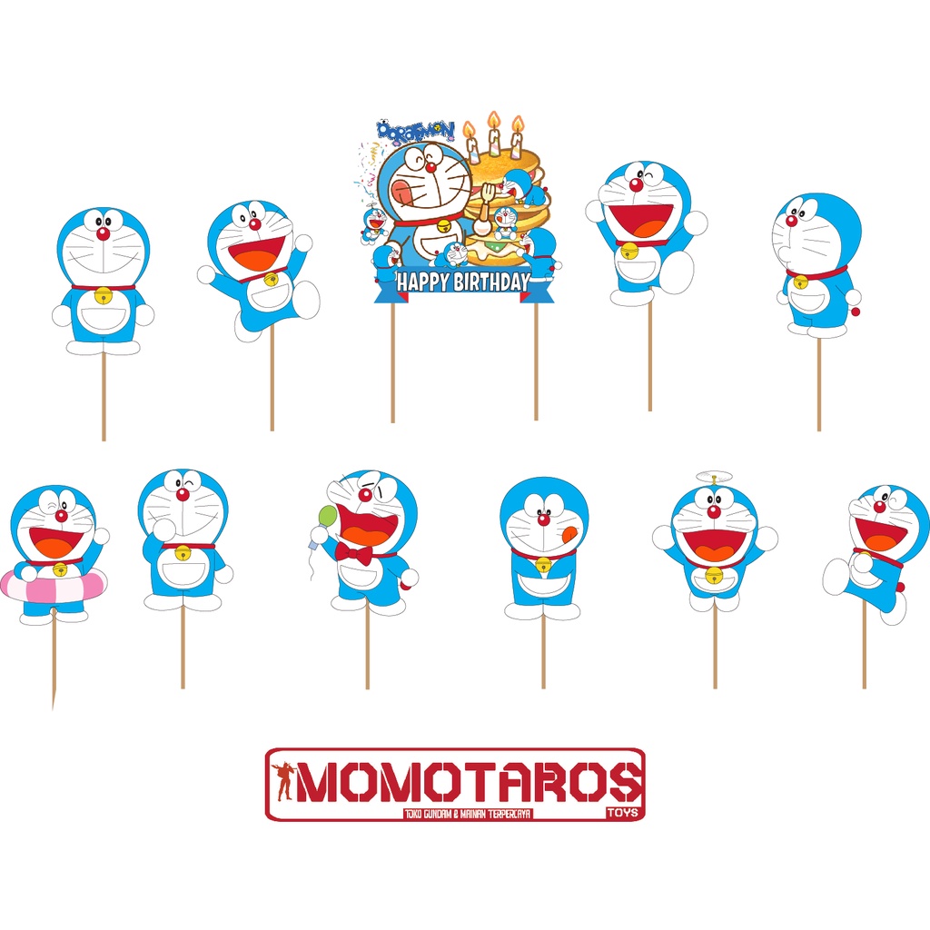 Topper cake Doraemon Solo set