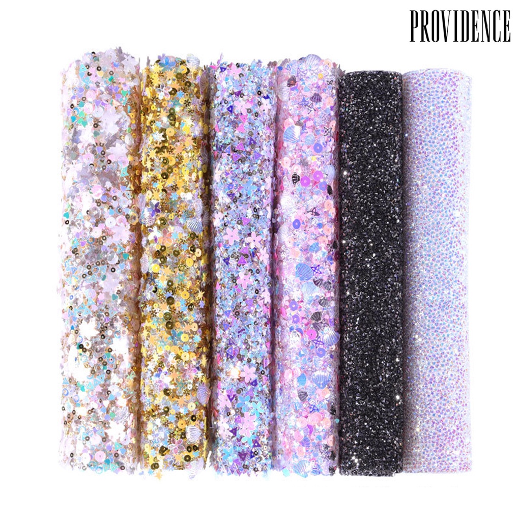 Providence Pad / Alas Kuku Palsu Motif Berlian Imitasi / Sequin Berkilau Untuk Nail Art / Salon