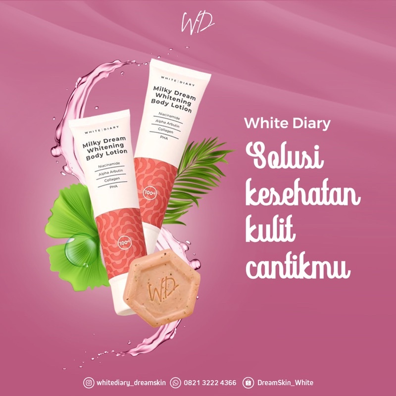 Hemat White Diary_Body Soap & Body Lotion