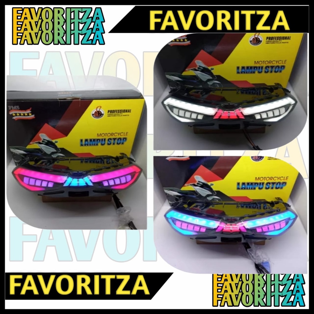 LAMPU STOP BELAKANG NMAX NEW STOPLAMP LAMP LED REM SEN 3 IN 1ALL NEW NMAX 2020-202 NMAX NEW LAMPU ST