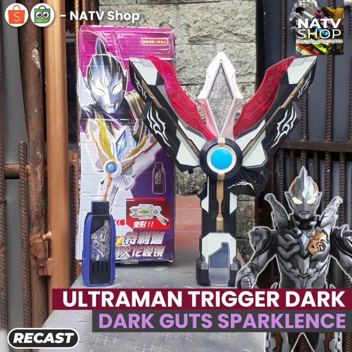 DX Ultraman Trigger Dark - Black GUTS Sparklence - Recast Changer