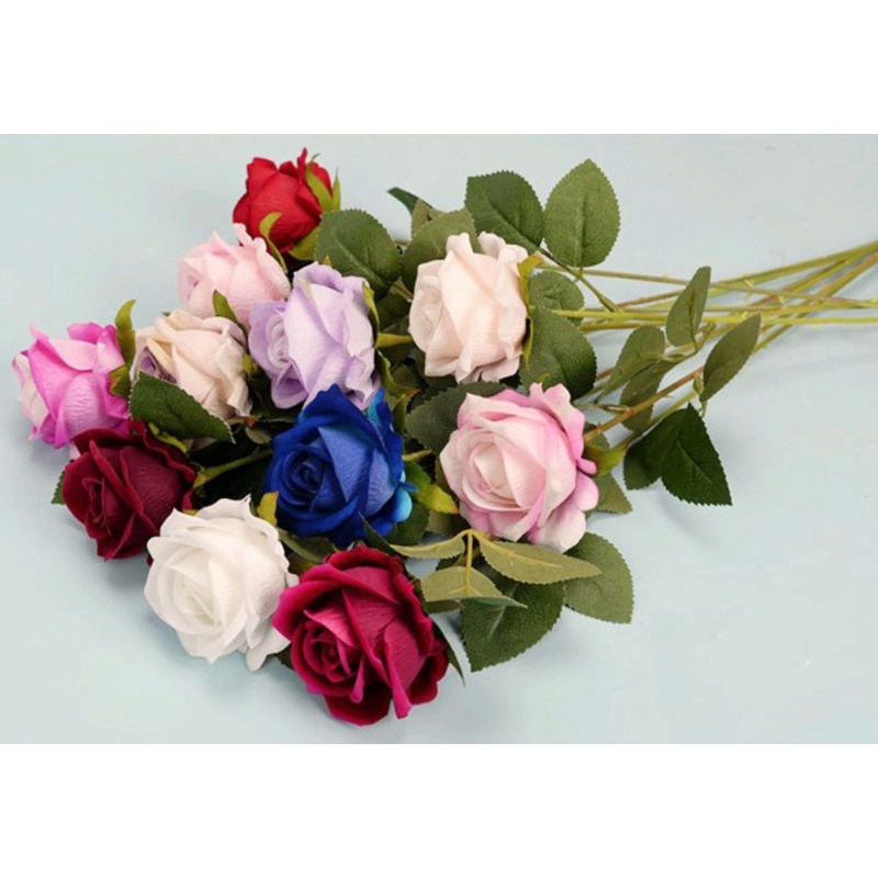 BUNGA MAWAR ARTIFICIAL PER TANGKAI BUNGA MAWAR PREMIUM BUNGA