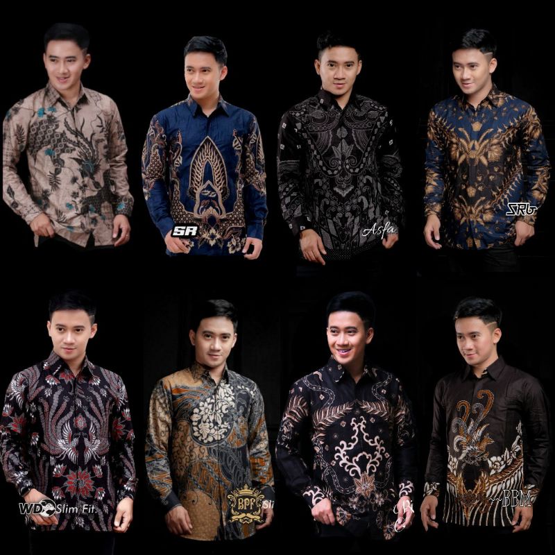 Baju Batik Pria Lengan Panjang BATIK PUTRA INDONESIA Terbaru Kemeja Batik Kantor Size M L XL XXL BSWART HRB026