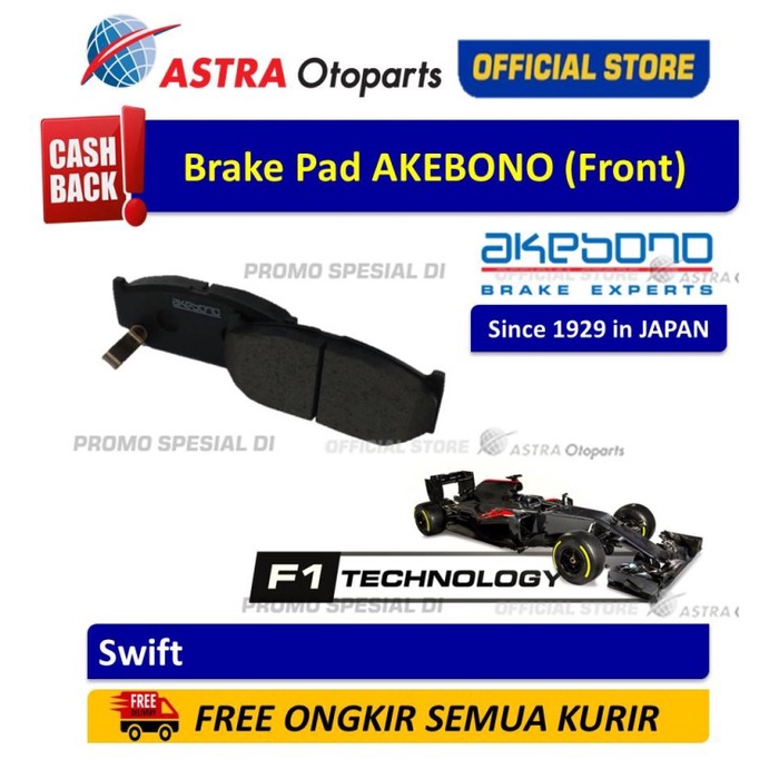 Kampas Rem Depan Akebono Swift