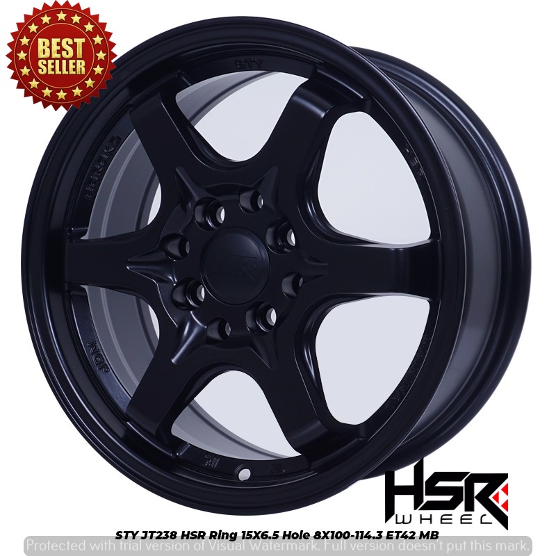 VELG MOBIL BUAT BRIO RING15X65 WARNA HITAM