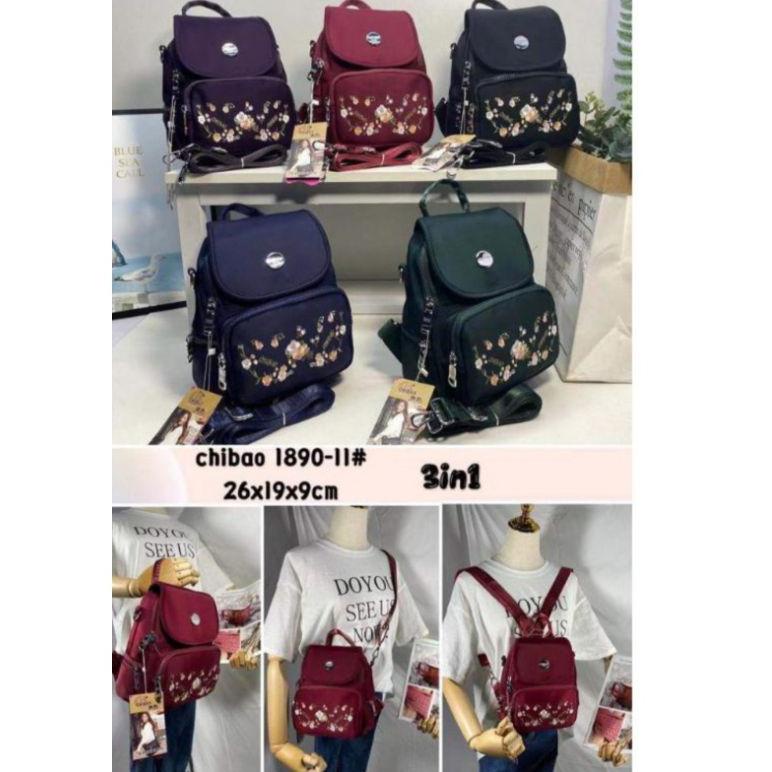 Q12B Tas Ransel 3 fungsi ORI Chibao 1890-11 Terkini
