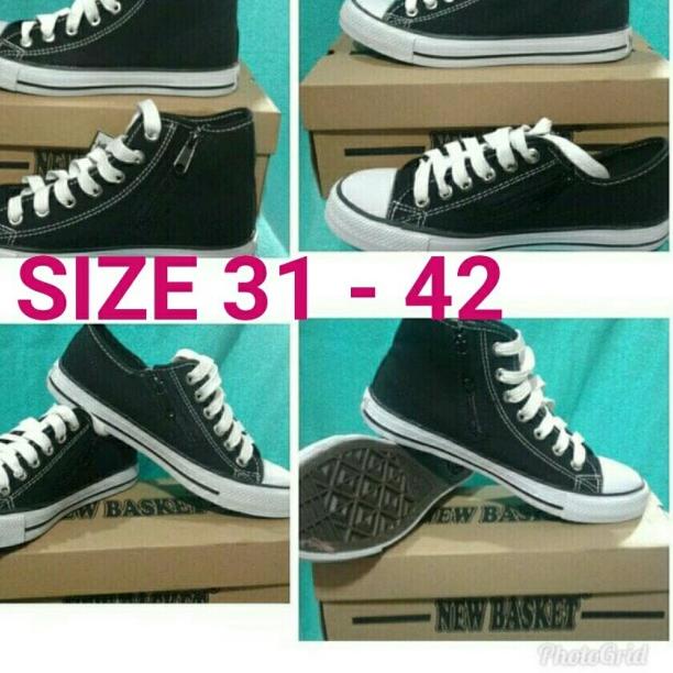 Sepatu sekolah New basket Resleting low/High