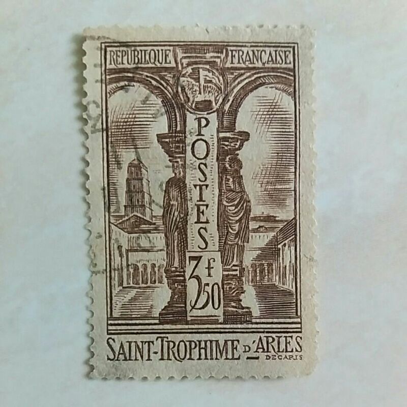 

(AD) Perangko Perancis 1935 Tourism - Arles: Cloister of Saint Trophimus church 3,60f Used