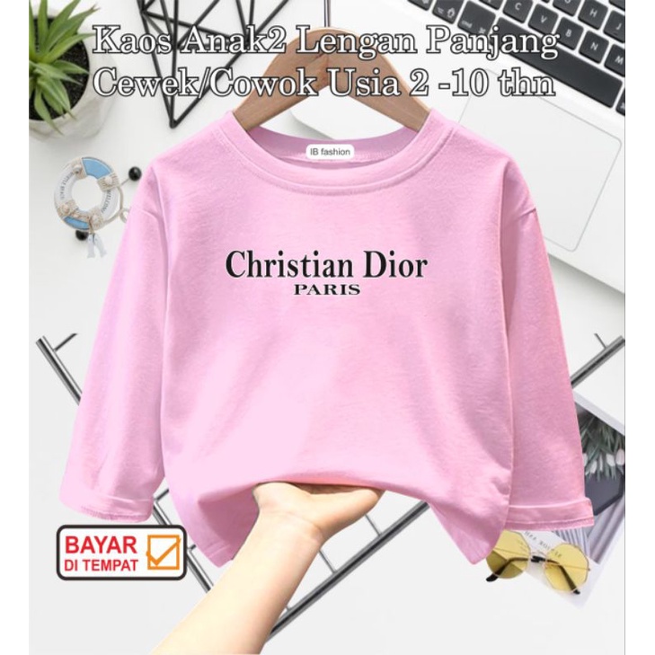 ((IB))KAOS ANAK UNISEX PANJANG/CRISTIAN DIGITAL SABLON