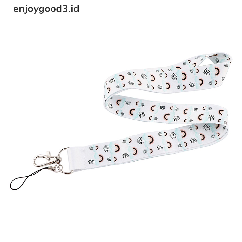 1pc Tali Lanyard Leher Untuk Kartu ID / Handphone