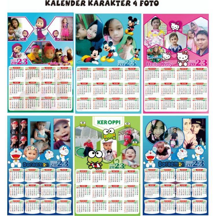 Jual Kalender Karakter 1 lembar | Shopee Indonesia