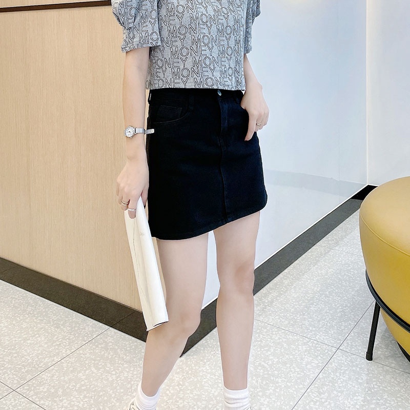 【Blossom】Korean A-Line Mini Denim Skirts 7144 (S/M/L)