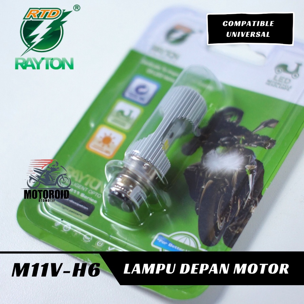 LAMPU RTD M11V-H6 8 MATA LED MOTOR BEBEK MATIC RAYTON Power 9W 8L