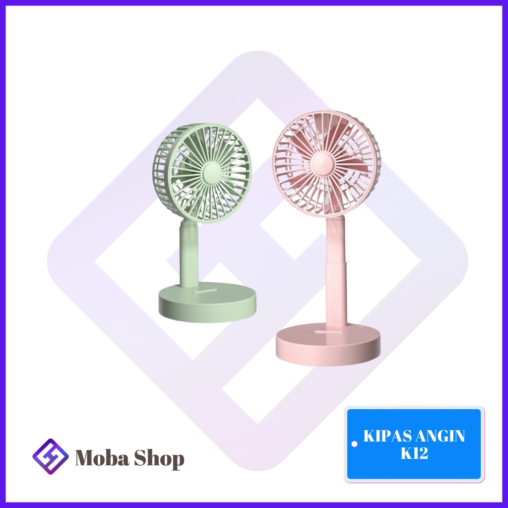 KIPAS ANGIN K12 FOLDING FAN KIPAS MINI FAN PORTABLE