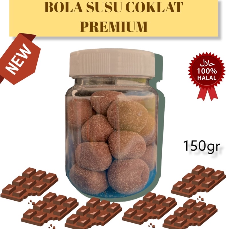 BOLA SUSU COKLAT 150gr