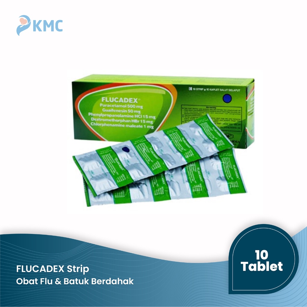 Jual FLUCADEX Strip 10 Tablet - Obat Demam Batuk Pilek Flu | Shopee