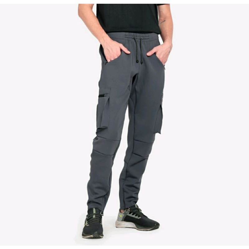 Celana Joggerpant Pria OVERSIZE M-5XXL Extra JUMBO Celana Sport Gym Big Size Besar Celana Olahraga Premium Hitam