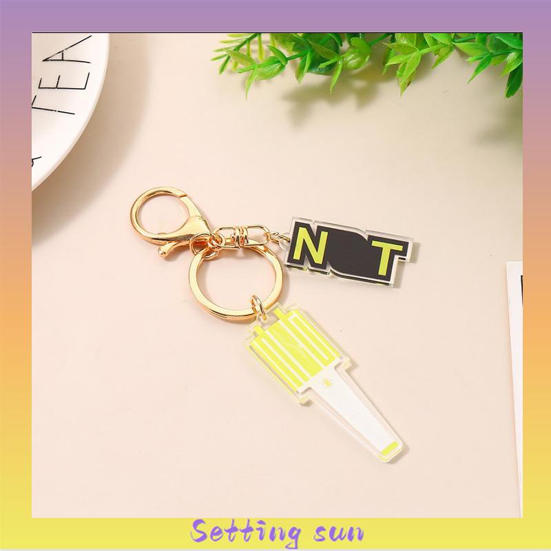 NCT/BLACK PINK/BTS/ITZY Gantungan Kunci Mini Key Chuain Lucu Kpop Keychain Akrilik Mendukung Aksesoris TN